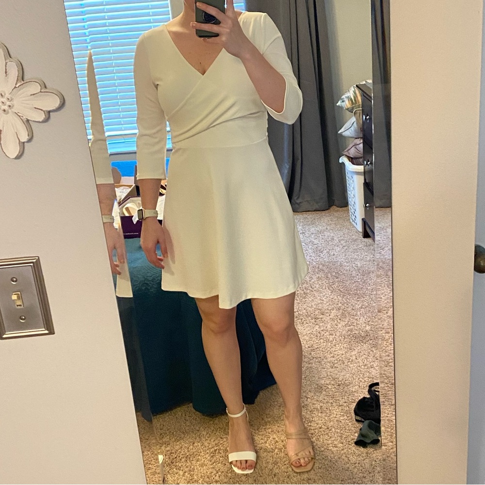 Express faux wrap dress!
